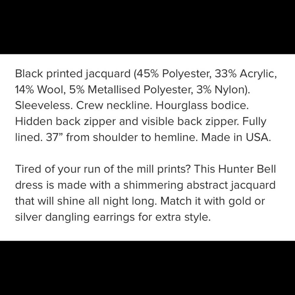 Hunter Bell Printed Shimmer Dress - Picture 3 of 4